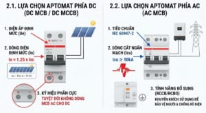 lựa chọn aptomat và chống sét lan truyền